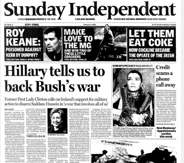 Hillary Supported Bush Invasion of Iraq